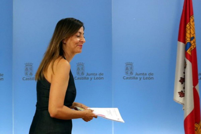 La comisionada regional para la Droga, Esperanza Vázquez, presenta el balance de 2017 del Plan regional sobre drogas de Castilla y León (2017-2021)-Rubén Cacho / ICAL