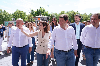 Isabel Díaz Ayuso visita Valladolid para respaldar la candidatura de Carnero a la Alcaldía.- ICAL