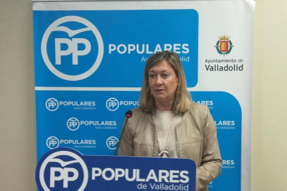 La portavoz del Grupo Municipal Popular en el Ayuntamiento vallisoletano, Pilar del Olmo.-EUROPA PRESS