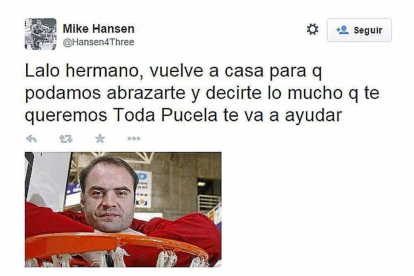 Twitter oficial de Mike Hansen, cuñado y amigo de Lalo García-El Mundo