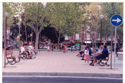 Parque de la plaza de las Batallas en 1998.- ARCHIVO MUNICIPAL VALLADOLID