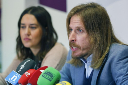El secretario general de Podemos en Castilla y León, Pablo Fernández.-ICAL