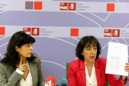 La portavoz socialista en las Cortes, Ana Redondo, denuncia la gestión de los fondos europeos destinados a depuración de aguas por parte de la Consejería de Fomento y Medio Ambiente-Ical