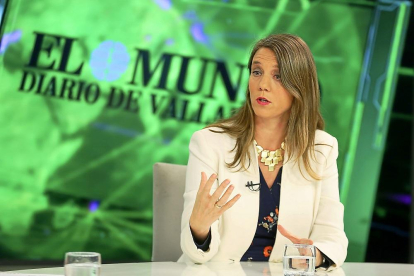 Ángela de Miguel durante ‘La Quinta Esquina’ programa emitido en La 8 Valladolid.-PHOTOGENIC