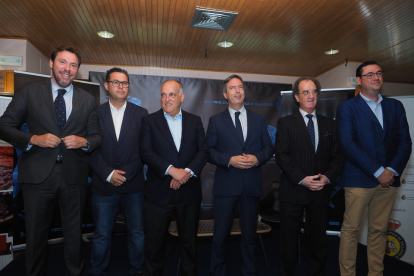 Óscar Puente, Guillermo Velasco, Javier Tebas, Enrique Sánchez-Guijo, Julián Redondo y Javier González. / M. G. EGEA
