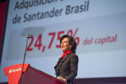 La presidenta del Grupo Santander, Ana Botín, dedicará todos sus esfuerzos a mantener la trayectoria de éxito de su padre, Emilio Botín.-Foto: EFE