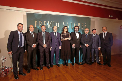Juan Francisco Martín, Cipriano García, Felipe Llamazares, Alberto Hernández, Adriana Ulibarri, Ignacio Encinas, Martín Manceñido y José Jiménez.-JESÚS F. SALVADORES
