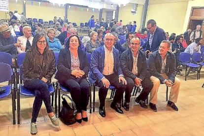 Campos, Casares, Carnero, Carrera y Martínez ayer, en Villalbarba.-EL MUNDO