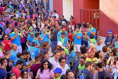 El pueblo de Castronuño celebra su conocida bajada del Palillo durante las fiestas del año pasado.-EL MUNDO