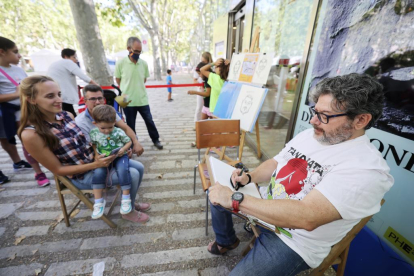 Caricaturistas Acera de Recoletos en Valladolid. PHOTOGENIC