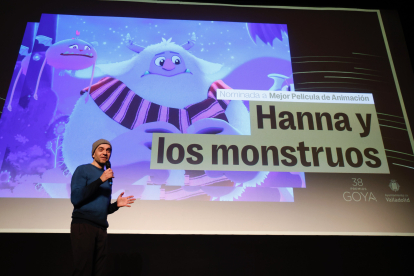 Los niños y niñas de Valladolid durante la proyección de 'Hanna y los monstruos', nominada a Mejor Película de Animación. -X. P. G.