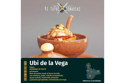 'Queimada de pulp', de Ubi de la Vega con el que competirán en el ‘I Concurso de Tapas X Comarcas de la Provincia de Valladolid’. -E.M.