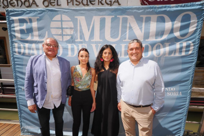 El alcalde de Tudela de Duero,  Óscar Rodríguez de las Heras, y los concejales Óscar Soto, Alicia Sanz, Miriam Aguado.- PHOTOGENIC