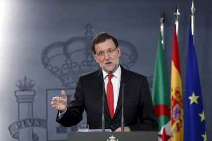 Mariano Rajoy, este martes en conferencia de prensa en la Moncloa.-Foto: REUTERS