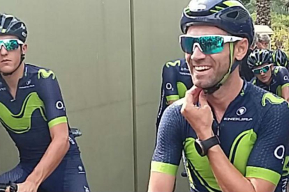 Alejandro Valverde, recuperado de la grave lesión de rodilla que sufrió la temporada pasada.-PERIODICO