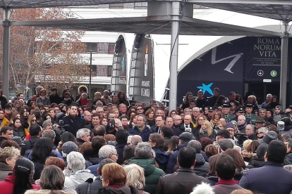 Momento de la concentración en Zamora.-EUROPA PRESS