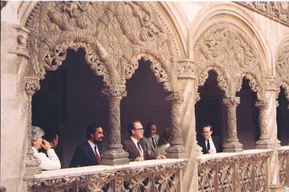 Visita de autoridades al Museo Nacional de Escultura en 1982
.-ARCHIVO MUNICIPAL VALLADOLID