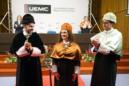 La ingeniera Elena García es nombrada Doctora Honoris Causa por la UEMC.-ICAL
