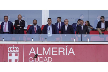 Ronaldo en el palco del estadio Juegos del Mediterráneo de Almería. / LALIGA