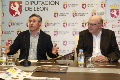 El diputado de Desarrollo Económico, Miguel Ángel González, presenta la campaña 'Productos de León en Bilbao'-Ical