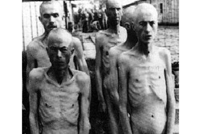 Prisioneros de Auschwitz.