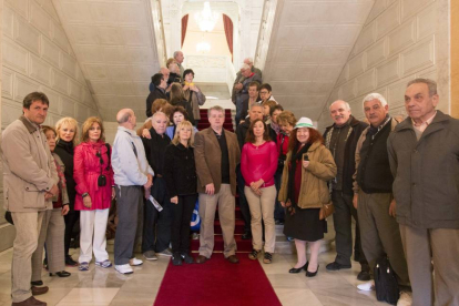 Un grupo de castellanos y leoneses emigrantes, dentro del programa 'Siente Castilla y León' son recibidos en el ayuntamiento de Salamanca-ICAL