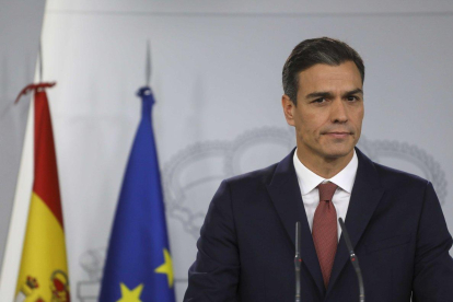 El presidente del Gobierno, Pedro Sánchez, en la Moncloa.-REUTERS / SUSANA VERA
