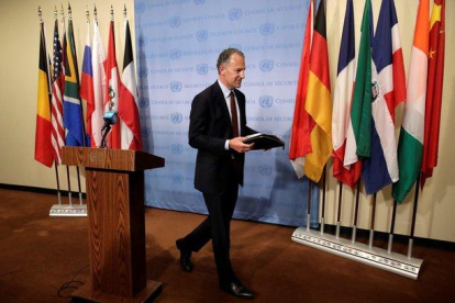 El representante de Estados Unidos ante el Consejo de Seguridad de la ONU, Jonathan Cohen.-EFE