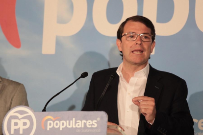 Presidente del PP de Castilla y León, Alfonso Fernández Mañueco valora los resultados de las elecciones regionales y municipales-ICAL