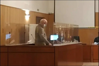 El excapellán de Las Angustias, durante el juicio en la Audiencia de Valladolid.- EUROPA PRESS