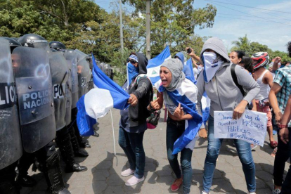 Protesta en Nicaragua contra el presidente Daniel Ortega.-OSWALDO RIVAS (REUTERS)