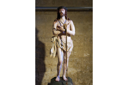 Ecce Homo del siglo XIII, de la capilla del Ecce Homo de Arrabal de Portillo (Valladolid). - ICAL