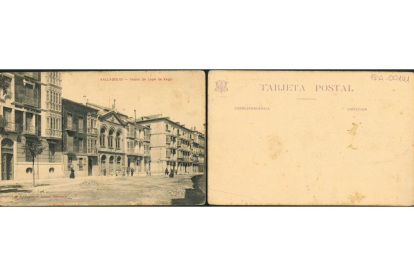 Postal de 1920 del Teatro Lope de Vega de Valladolid - ARCHIVO MUNICIPAL VALLADOLID