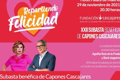 Cartel promocional de la XXII Subasta Benéfica de Cascajares.- ICAL