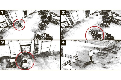 Secuencia del robo en las naves de Arcese, dentro del recinto de la factoría de Renault. E.M.