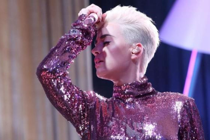 Katy Perry, durante un concierto en Beverly Hills.-AFP / JESSE GRANT