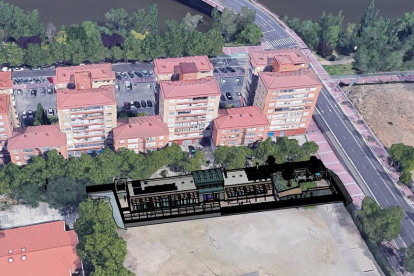 Simulación del futuro edificio de la nueva escuela infantil de La Rondilla, en Valladolid. - E.M.