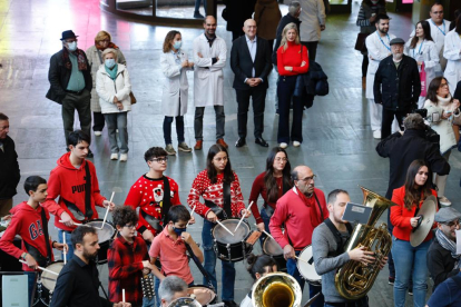 Concierto en el Hospital Río Hortega de la Banda de la Escuela de Música de Valladolid.-E. M.