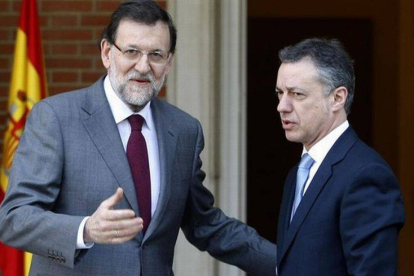 Mariano Rajoy e Iñigo Urkullu, en la Moncloa en enero del 2013.-Foto: JUAN MANUEL PRATS