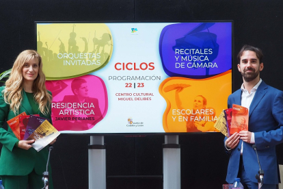 Sancho y Herrera en la presentación de los ciclos del CCMD. | E. M.
