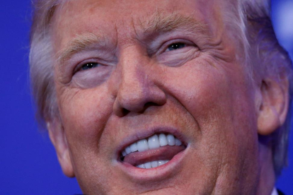 Trump, durante un acto de campaña en Pensilvania, este martes.-REUTERS / CARLO ALLEGRI