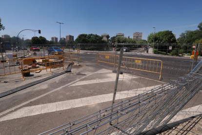 Obras en la Plaza de Poniente en el centro de Valladolid.- PHOTOGENIC
