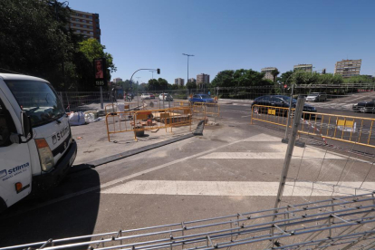 Obras en la Plaza de Poniente en el centro de Valladolid.- PHOTOGENIC