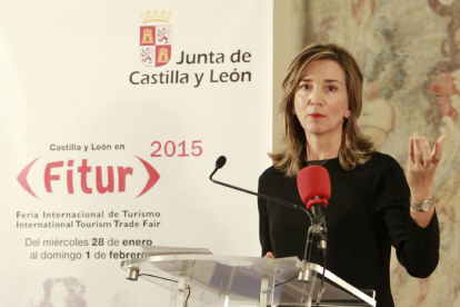 La consejera de Cultura y Turismo, Alicia García, presenta el stand de Castilla y León en Fitur-J.M.Lostau