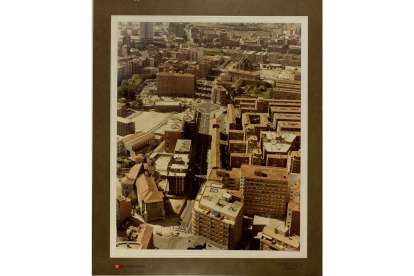 Vista aérea de Valladolid. Calle Rondilla de Santa Teresa (1984) - ARCHIVO MUNICIPAL DE VALLADOLID