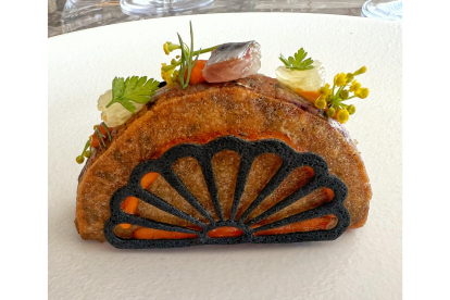 'Falafel de sardina en dos texturas’ de  Francia