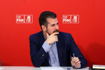 El secretario general del PSOE de Castilla y León, Luis Tudanca.-MIRIAM CHACÓN / ICAL