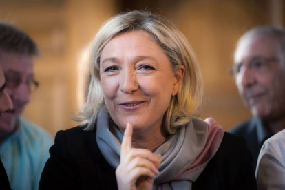 Marine Le Pen, en una fotografía de archivo, en marzo de 2014.-