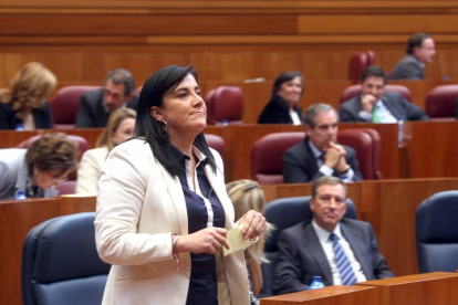 La nueva vicepresidenta de la Mesa de las Cortes, la socialista Ana Sánchez-Ical