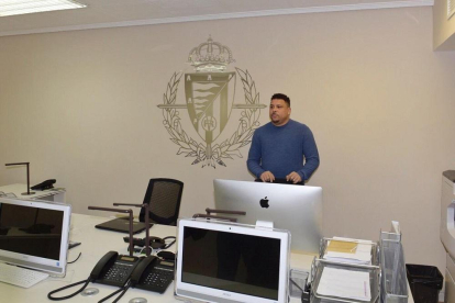 Ronaldo en las oficinas de la Calle Serrano.-RVCF